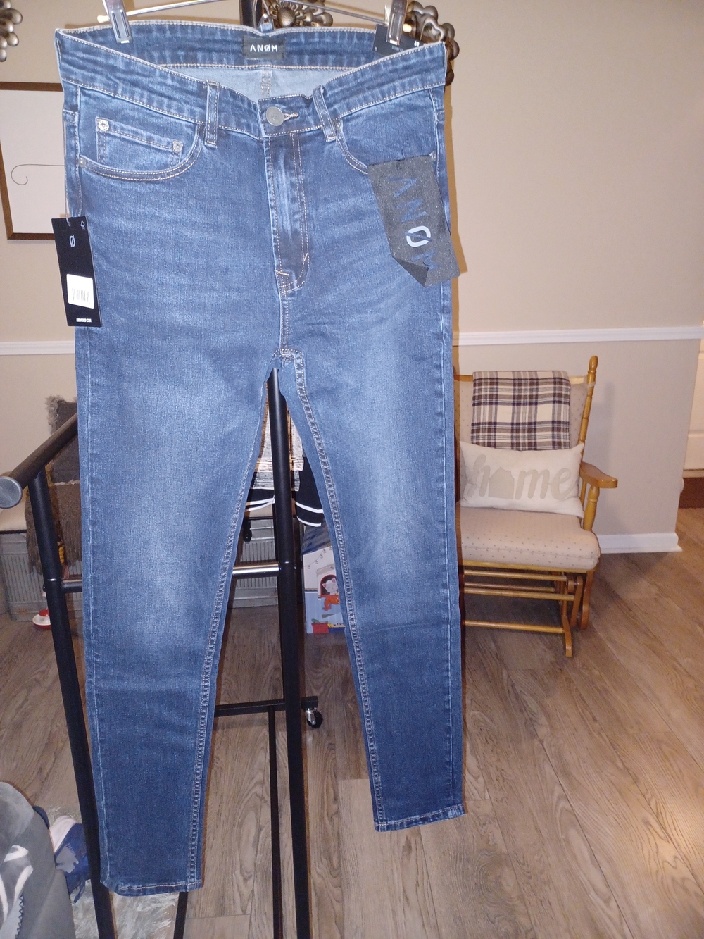 Blue Size 32 Men's Slim Fit Jeans